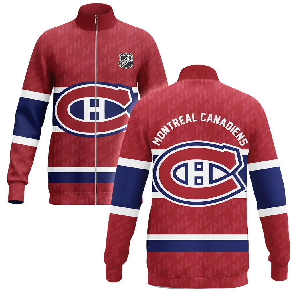 Hockey Stand Collar Jacket NHL 2025 For Sport Fans HVN1053MTL060625SCJ