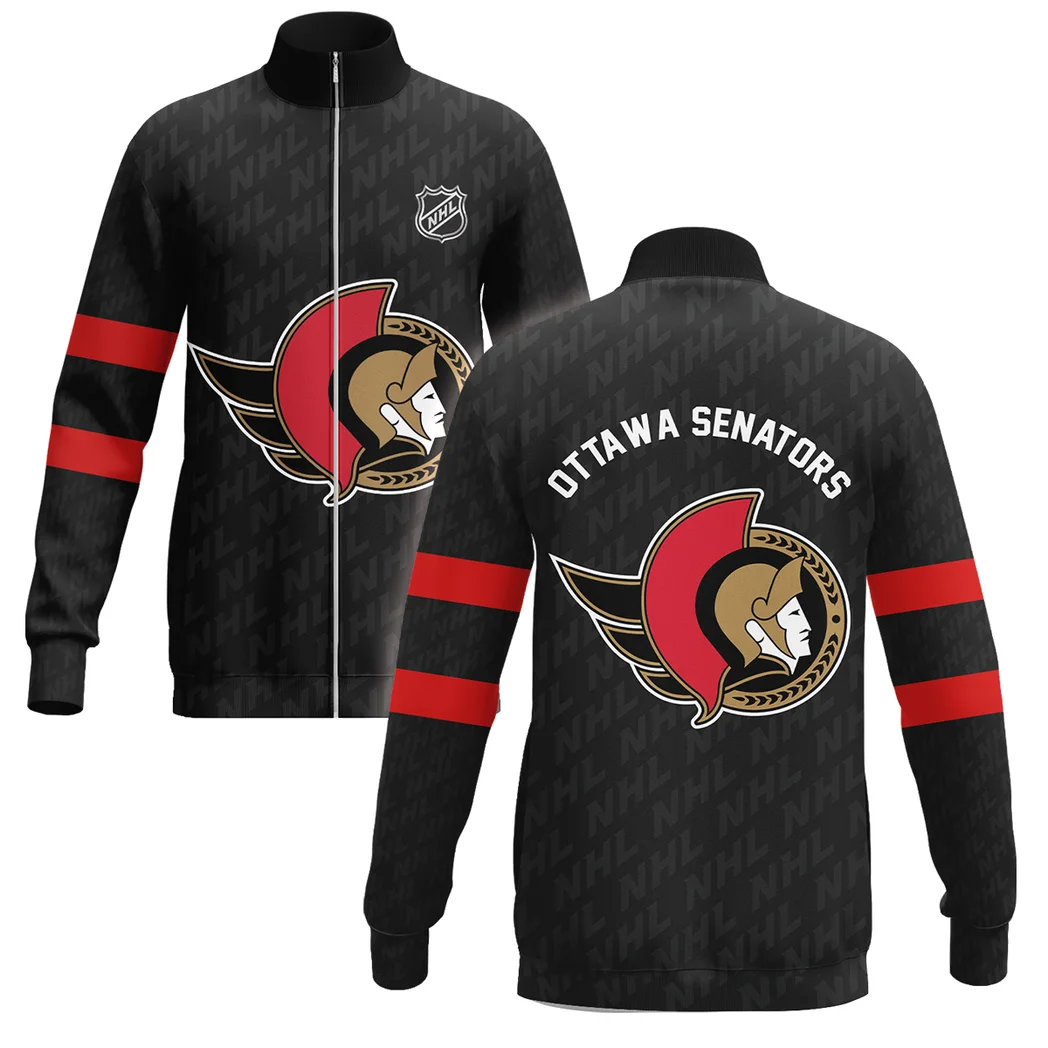 Hockey Stand Collar Jacket NHL 2025 For Sport Fans HVN1053OTT060625SCJ