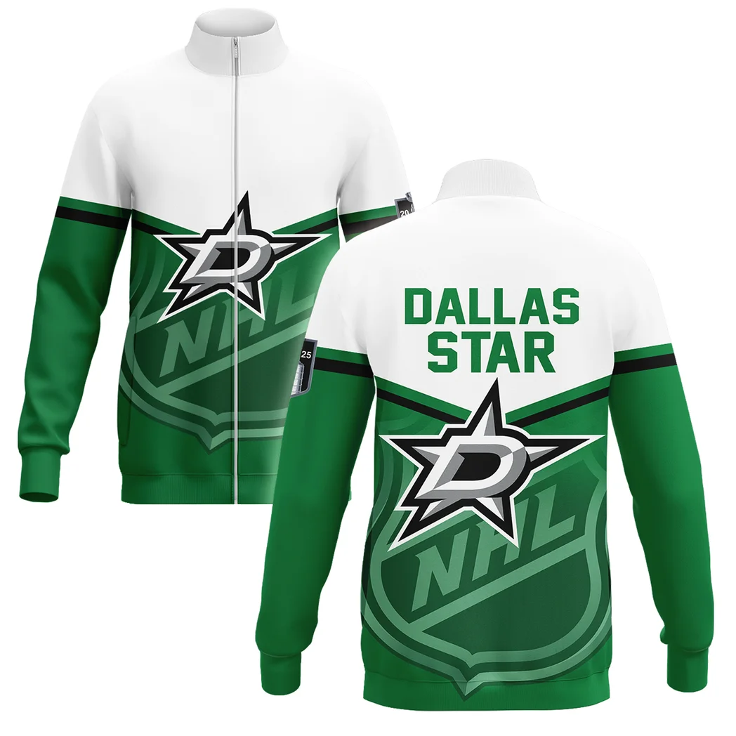 Hockey Stand Collar Jacket NHL 2025 For Sport Fans HVN1054DAL060625SCJ
