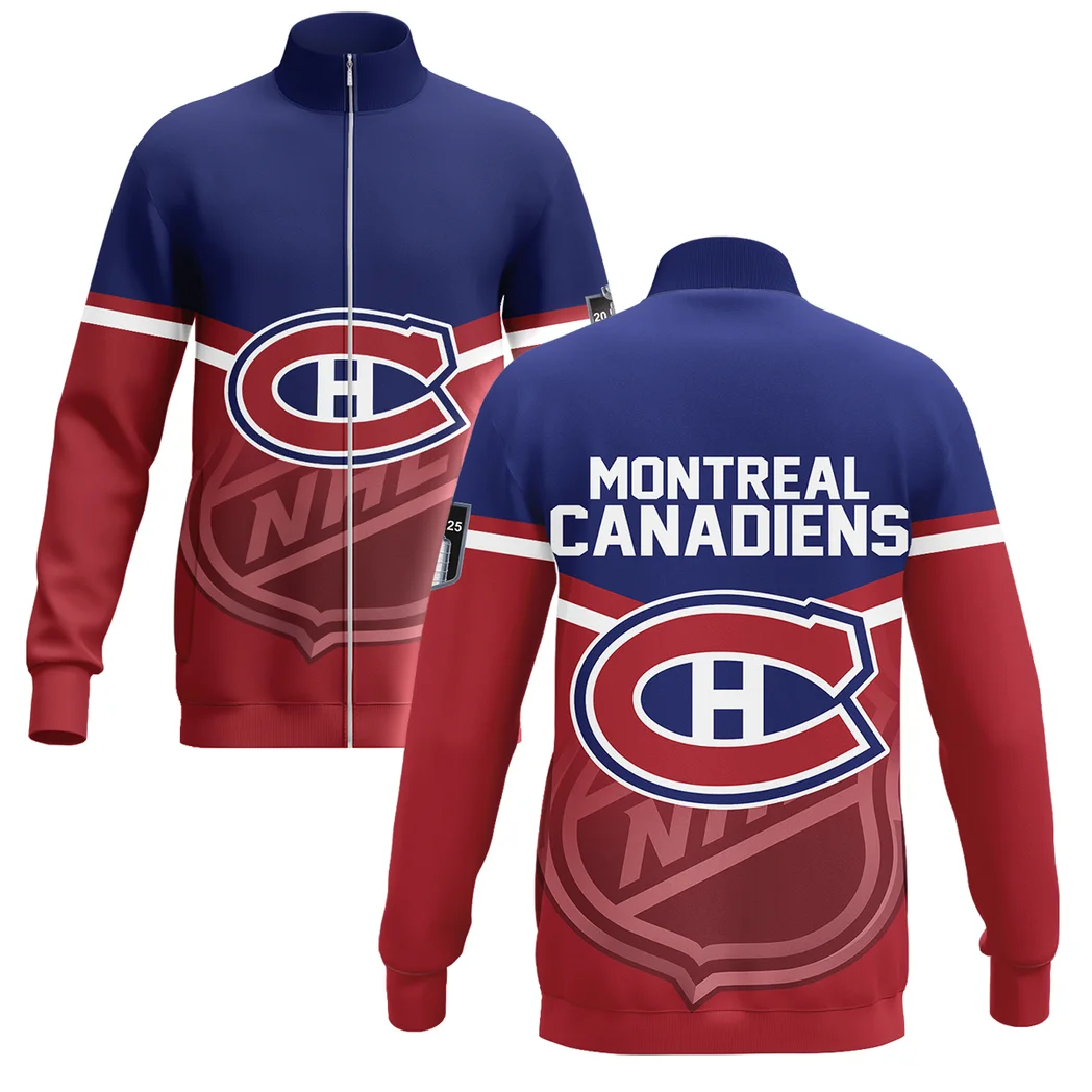 Hockey Stand Collar Jacket NHL 2025 For Sport Fans HVN1054MTL060625SCJ