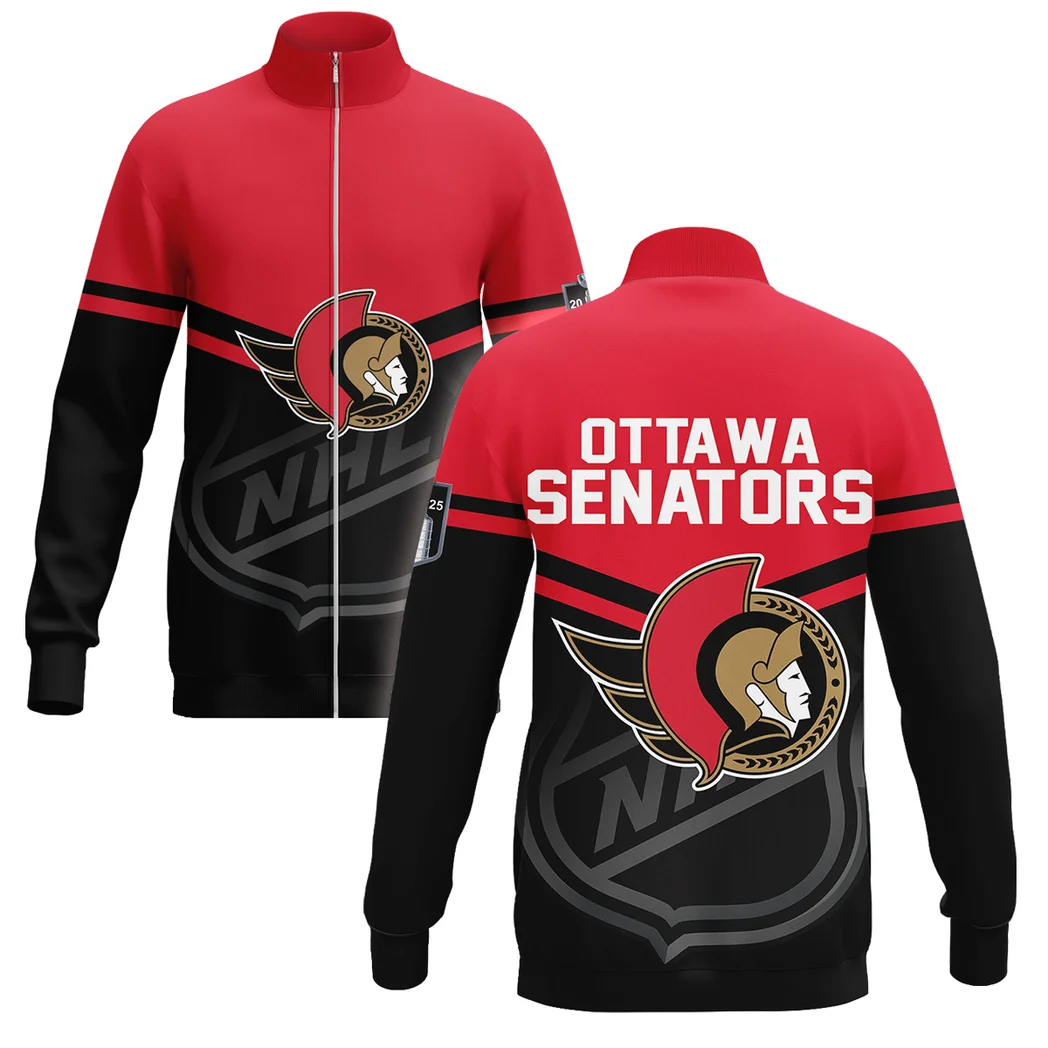 Hockey Stand Collar Jacket NHL 2025 For Sport Fans HVN1054OTT060625SCJ