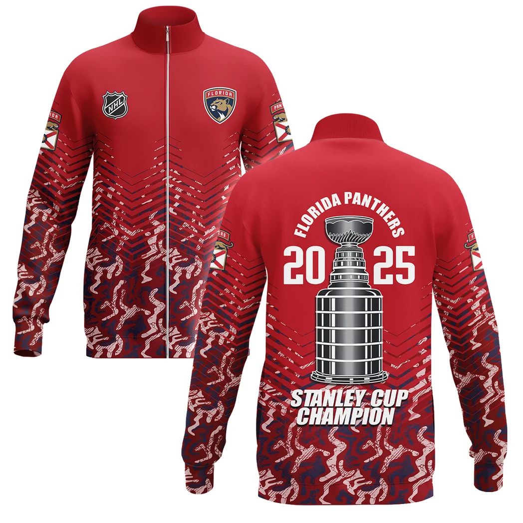 Hockey Stand Collar Jacket NHL 2025 For Sport Fans HVN1073CHAMP061825SCJ