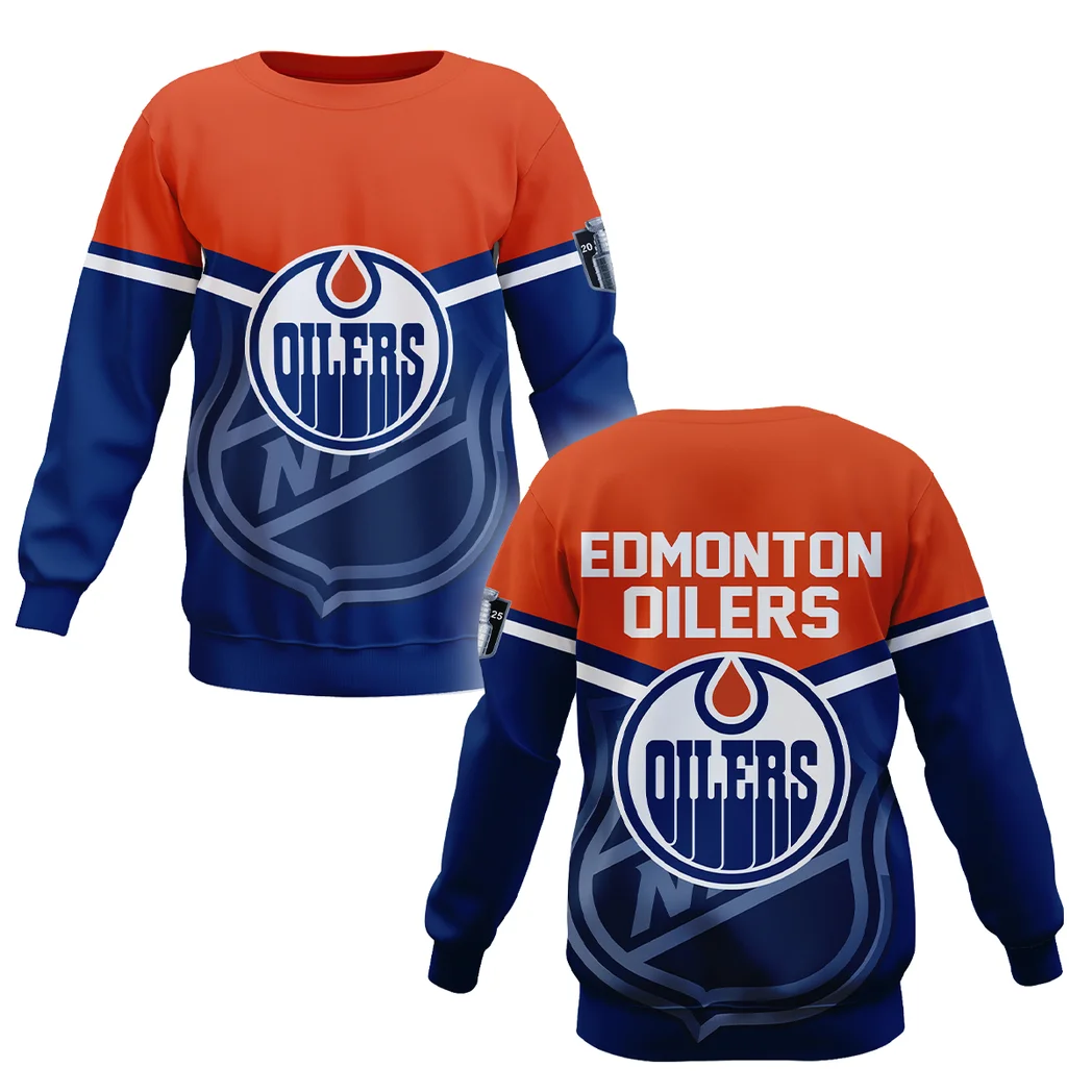 Hockey  Sweatshirt NHL 2025 For Sport Fans  HVN1054EDM060625SW