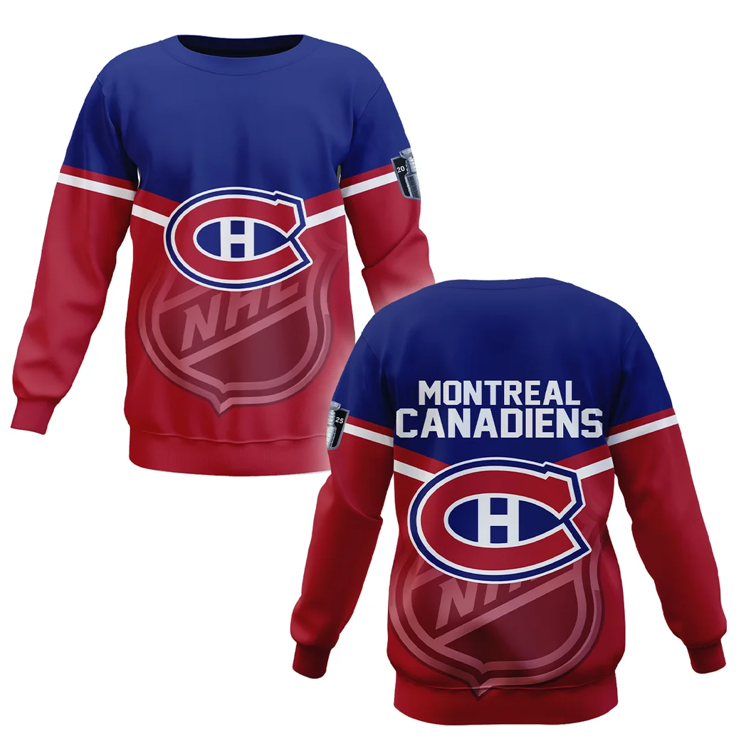 Hockey Sweatshirt NHL 2025 For Sport Fans HVN1054MTL060625SW