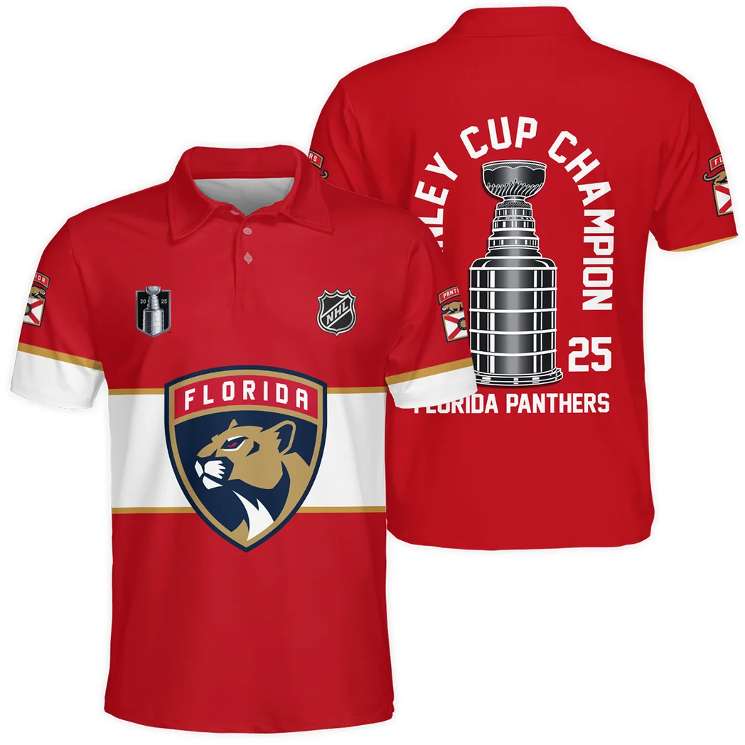Hockey Team Polo Shirt NHL 2025 For Fans Sport HVN1071CHMP061825POS