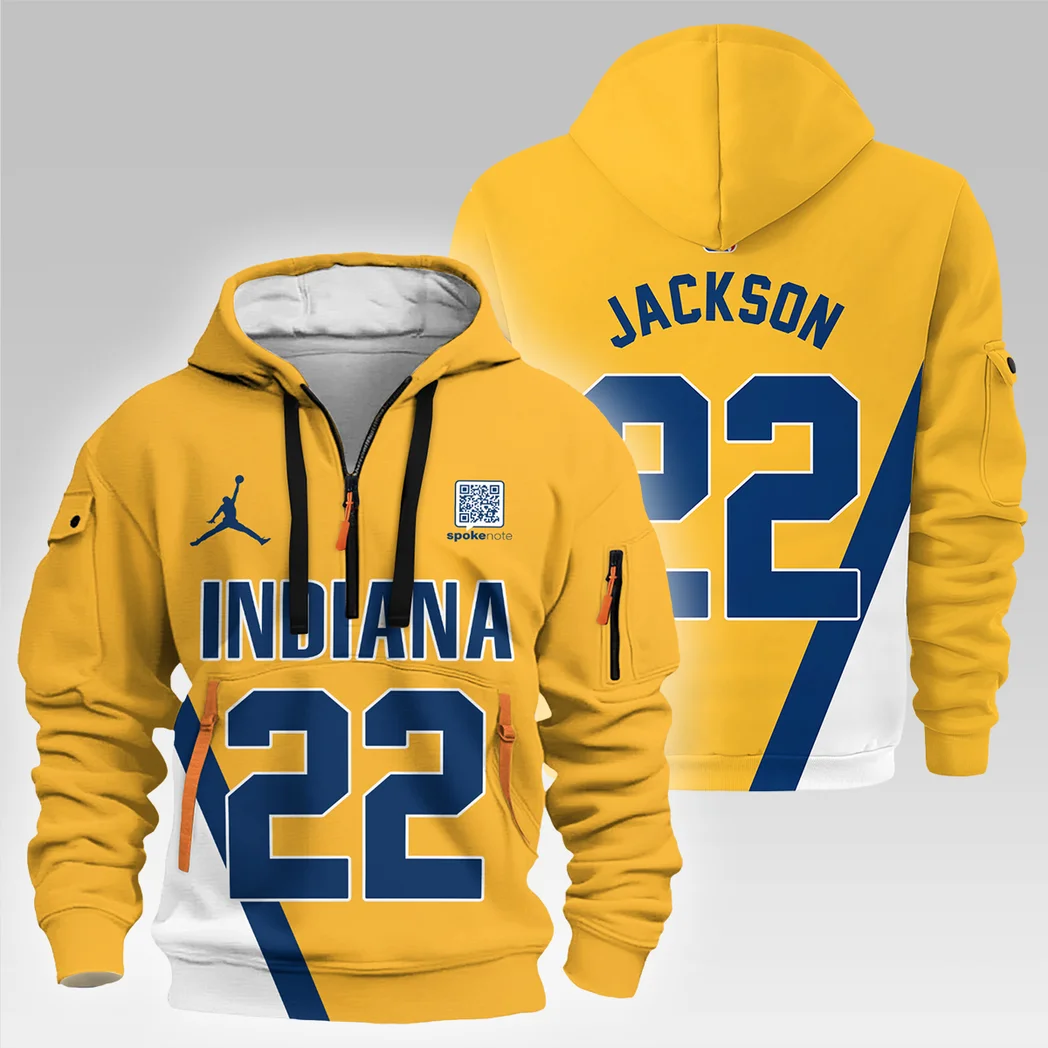 Isaiah Jackson Basketball Hoodie Half Zipper NBA 2025 For Fan Isaiah Jackson HVN1026PCIJ052825HODZ