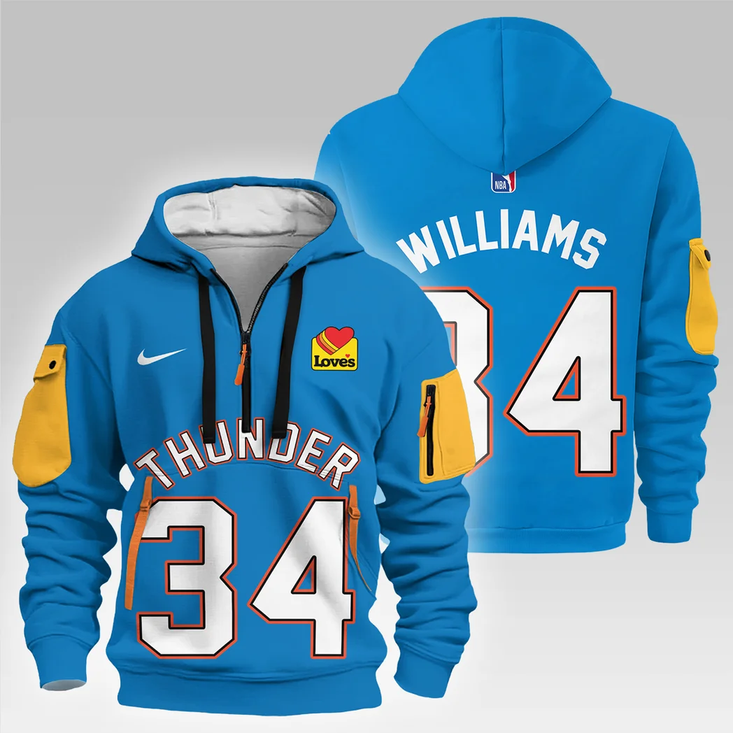 Kenrich Williams Basketball Hoodie Half Zipper NBA 2025 For Fan Kenrich Williams HVN1026THDKW052825HODZ
