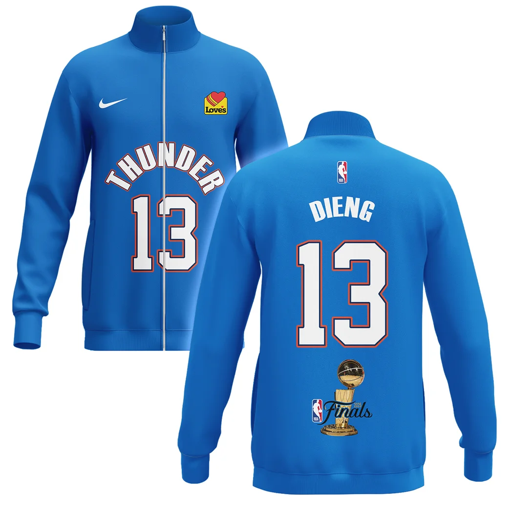 Ousmane Dieng Stand Collar Jacket NBA 2025 For Fan Ousmane Dieng HVN1087OD062325SCJ
