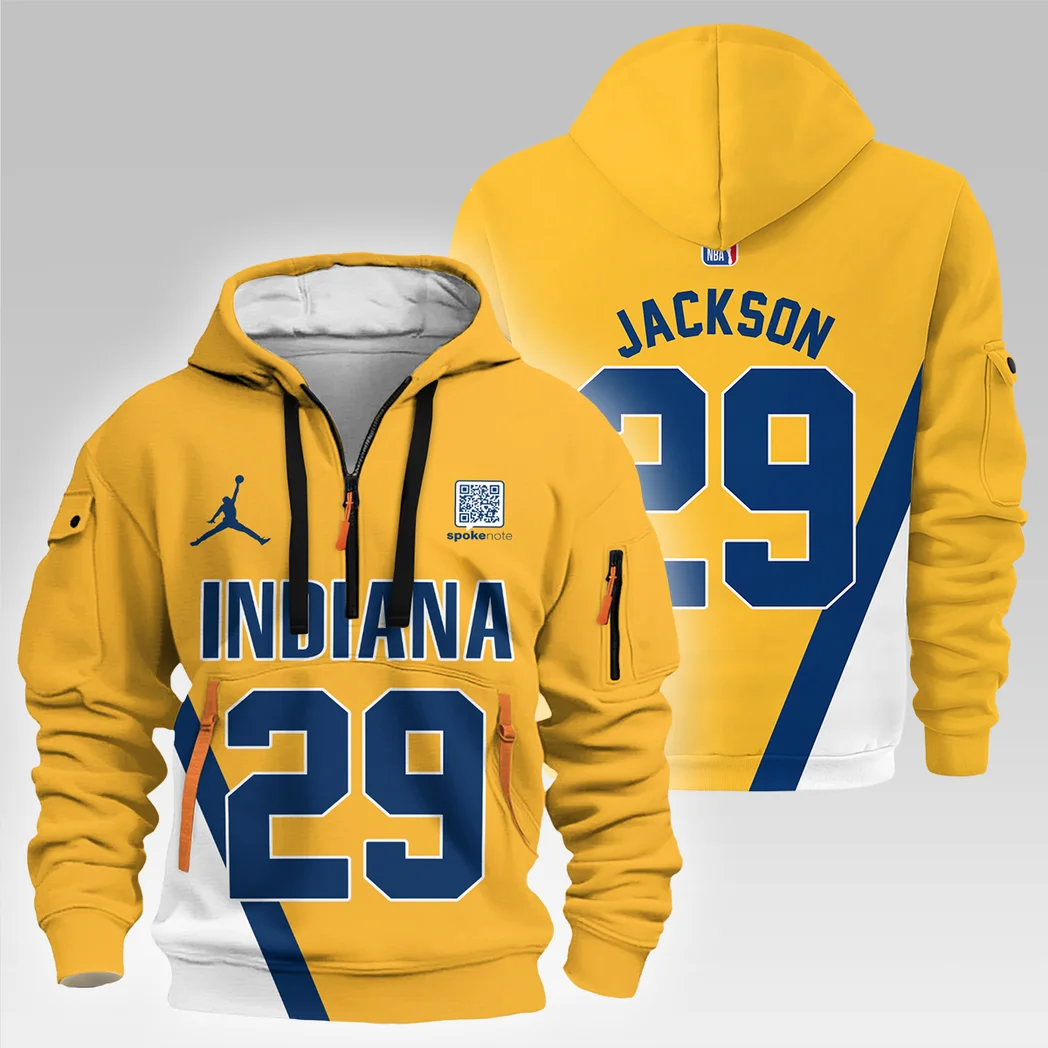 Quenton Jackson Basketball Hoodie Half Zipper NBA 2025 For Fan Quenton Jackson HVN1026PCQJ052825HODZ