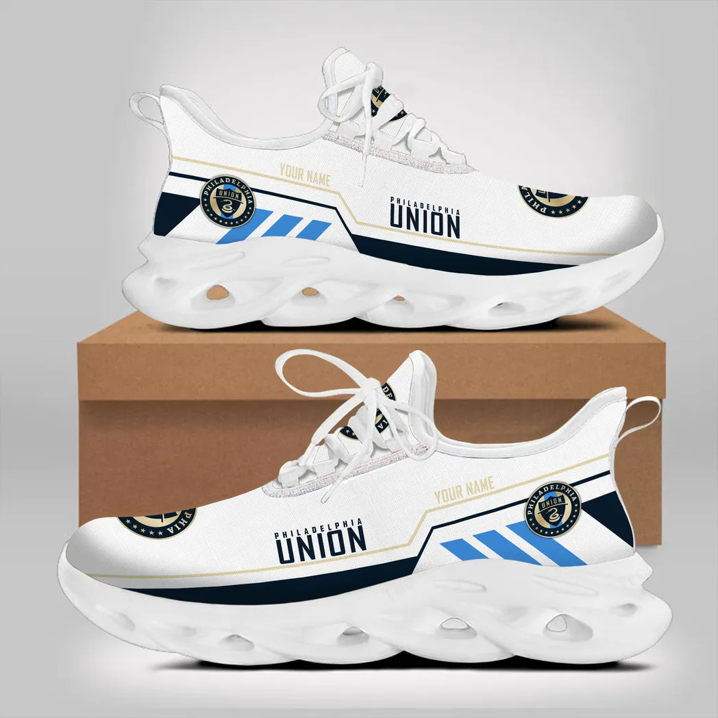 Soccer Club Max Soul Shoes, Exclusive Logo Sneakers For Fans PTS000MLS082025PU1 - White