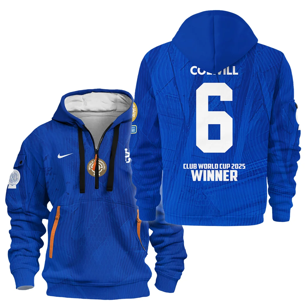 Sport Hoodie Half Zipper Club World Cup 2025 Champions For Fan Football HVN1129LC071425HODZ