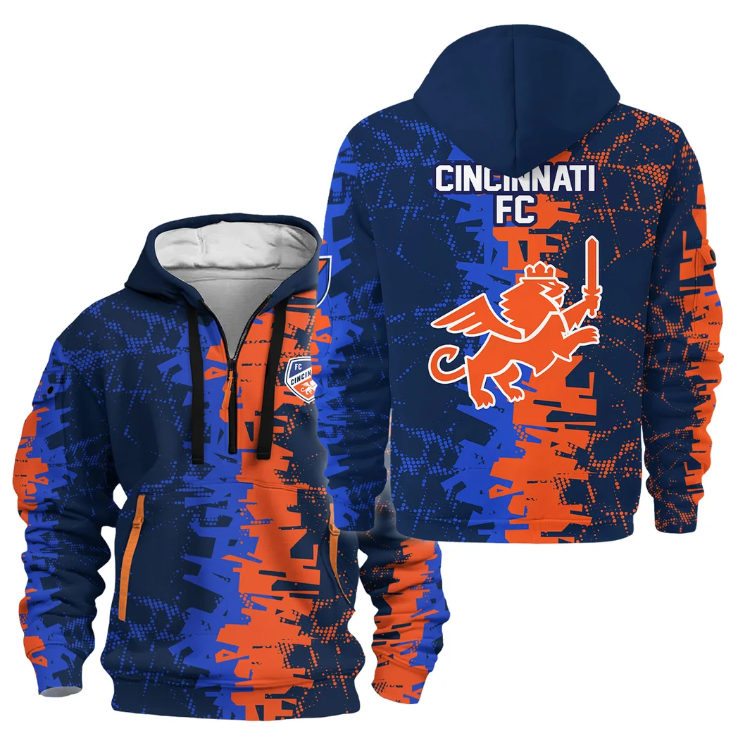 Sport Hoodie Half Zipper MLS 2025 For Fans Sport HVN1066CFC061625HODZ