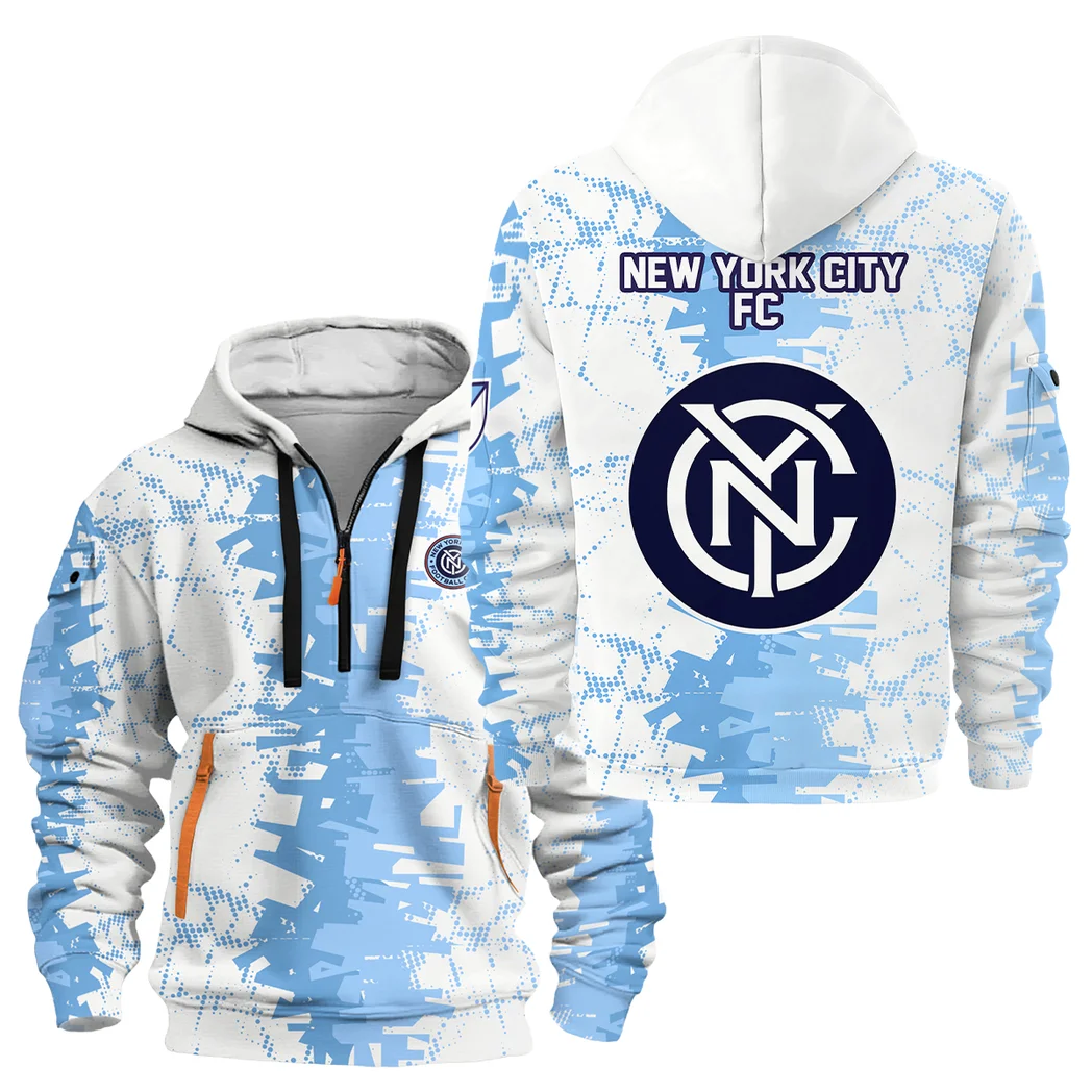 Sport Hoodie Half Zipper MLS 2025 For Fans Sport HVN1066NYC061625HODZ