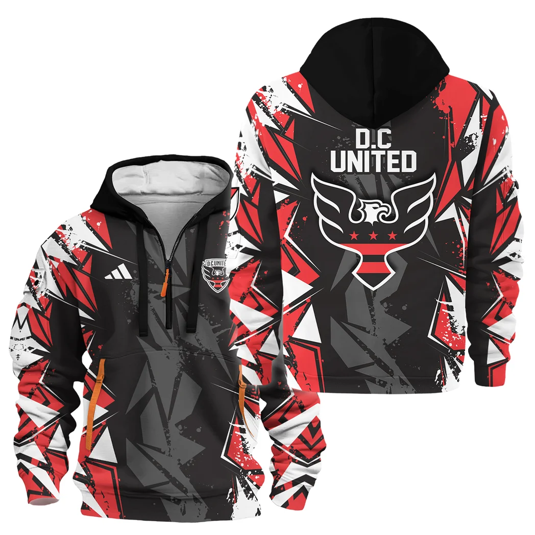 Sport Hoodie Half Zipper MLS 2025 For Fans Sport HVN1068DCU061725HODZ