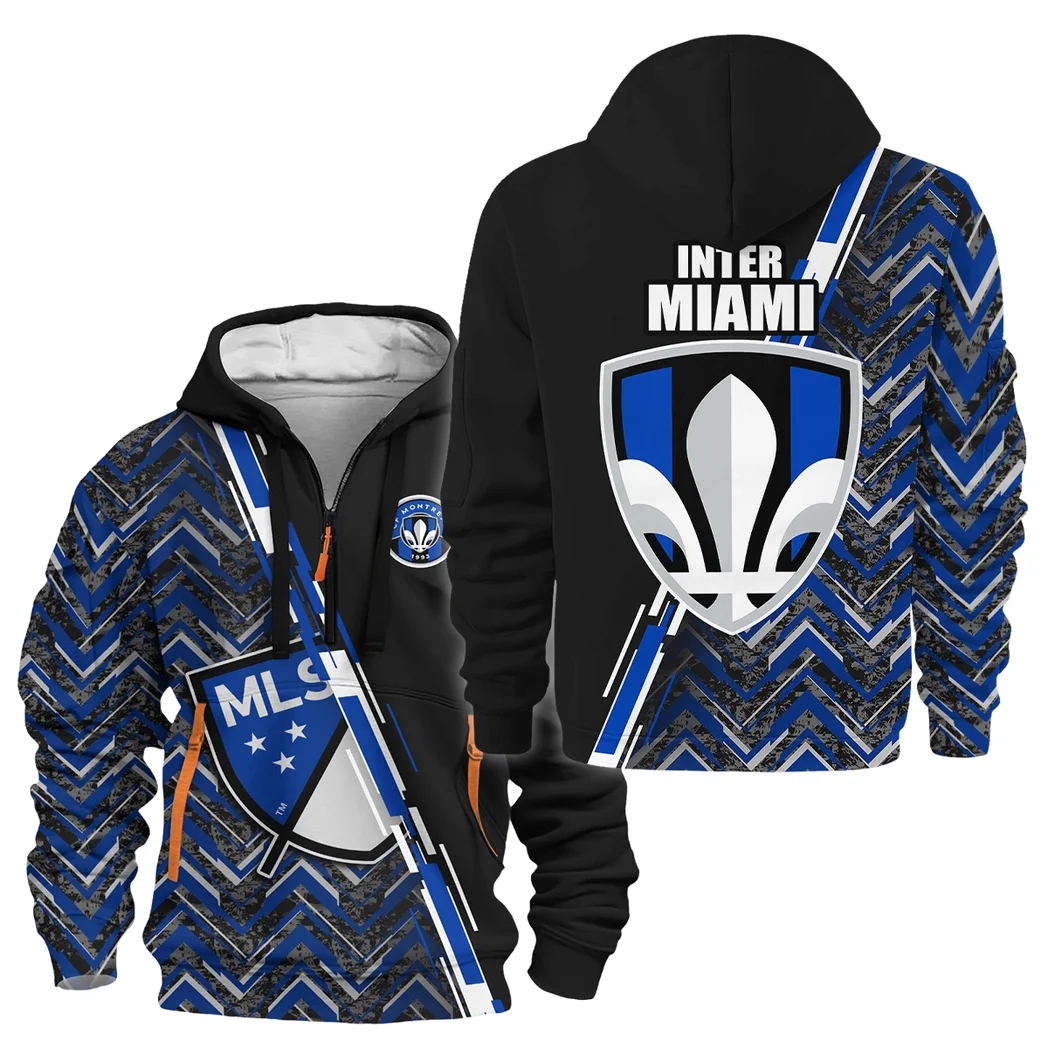 Sport Hoodie Half Zipper MLS 2025 For Fans Sport HVN1081MFC062125HODZ