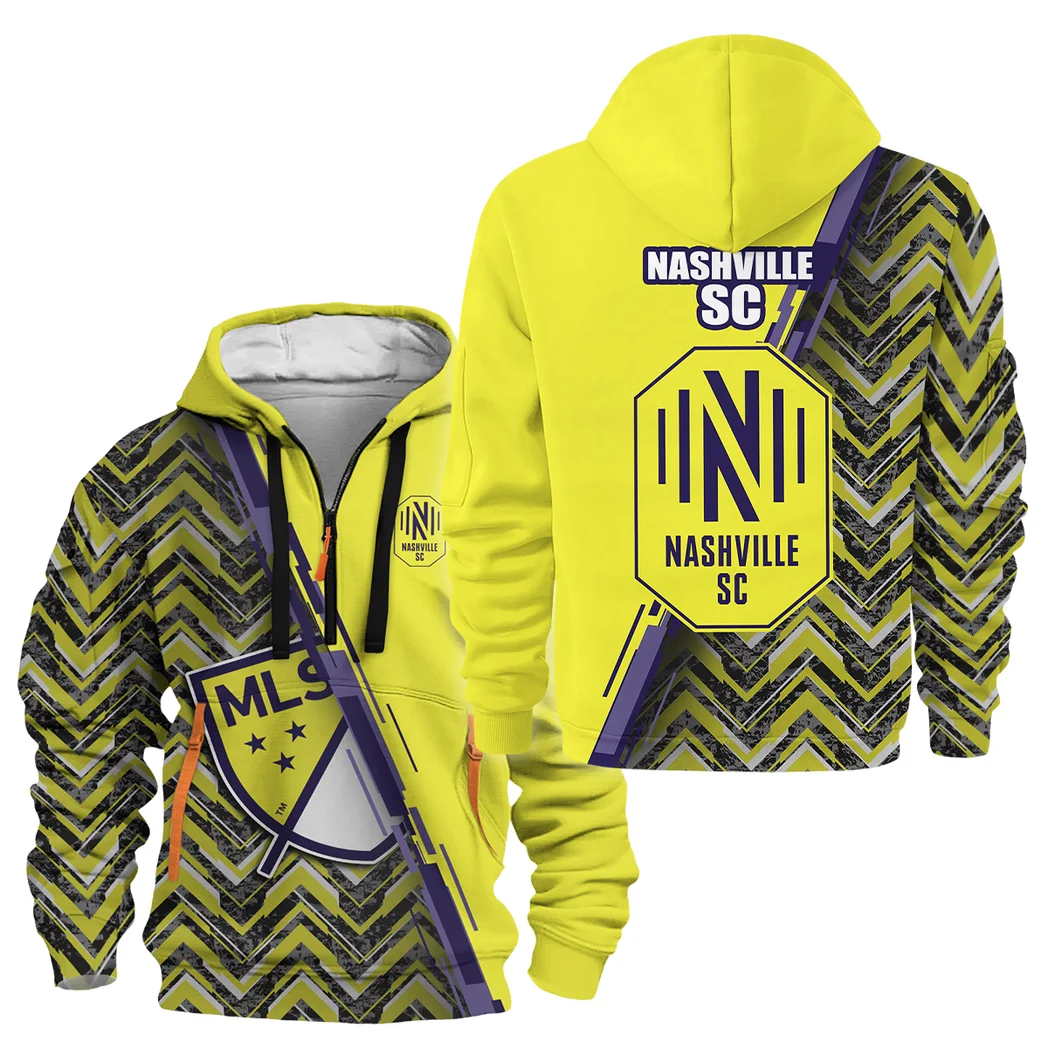 Sport Hoodie Half Zipper MLS 2025 For Fans Sport HVN1081NSC062125HODZ