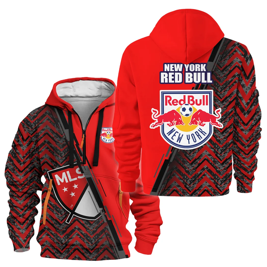 Sport Hoodie Half Zipper MLS 2025 For Fans Sport HVN1081NYR062125HODZ
