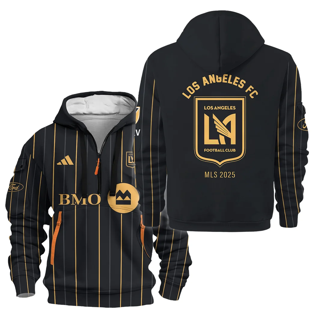 Sport Hoodie Half Zipper MLS 2025 For Fans Sport HVN1096LAFC062825HODZ