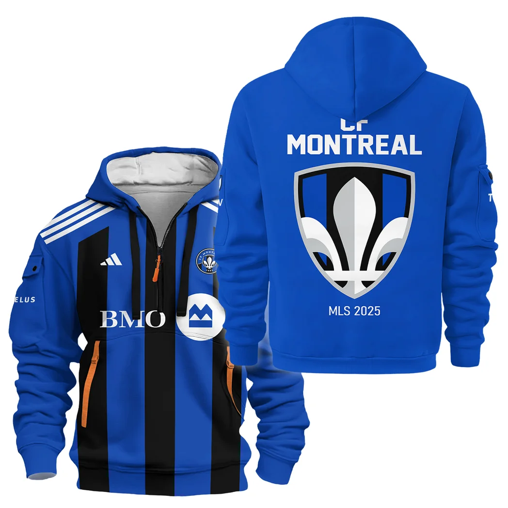 Sport Hoodie Half Zipper MLS 2025 For Fans Sport HVN1096MFC062825HODZ