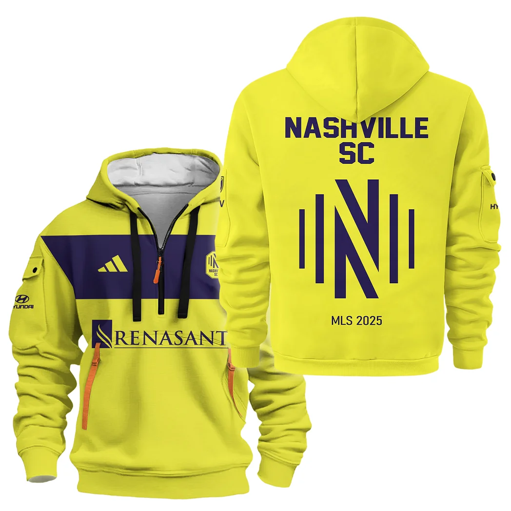 Sport Hoodie Half Zipper MLS 2025 For Fans Sport HVN1096NSC062825HODZ