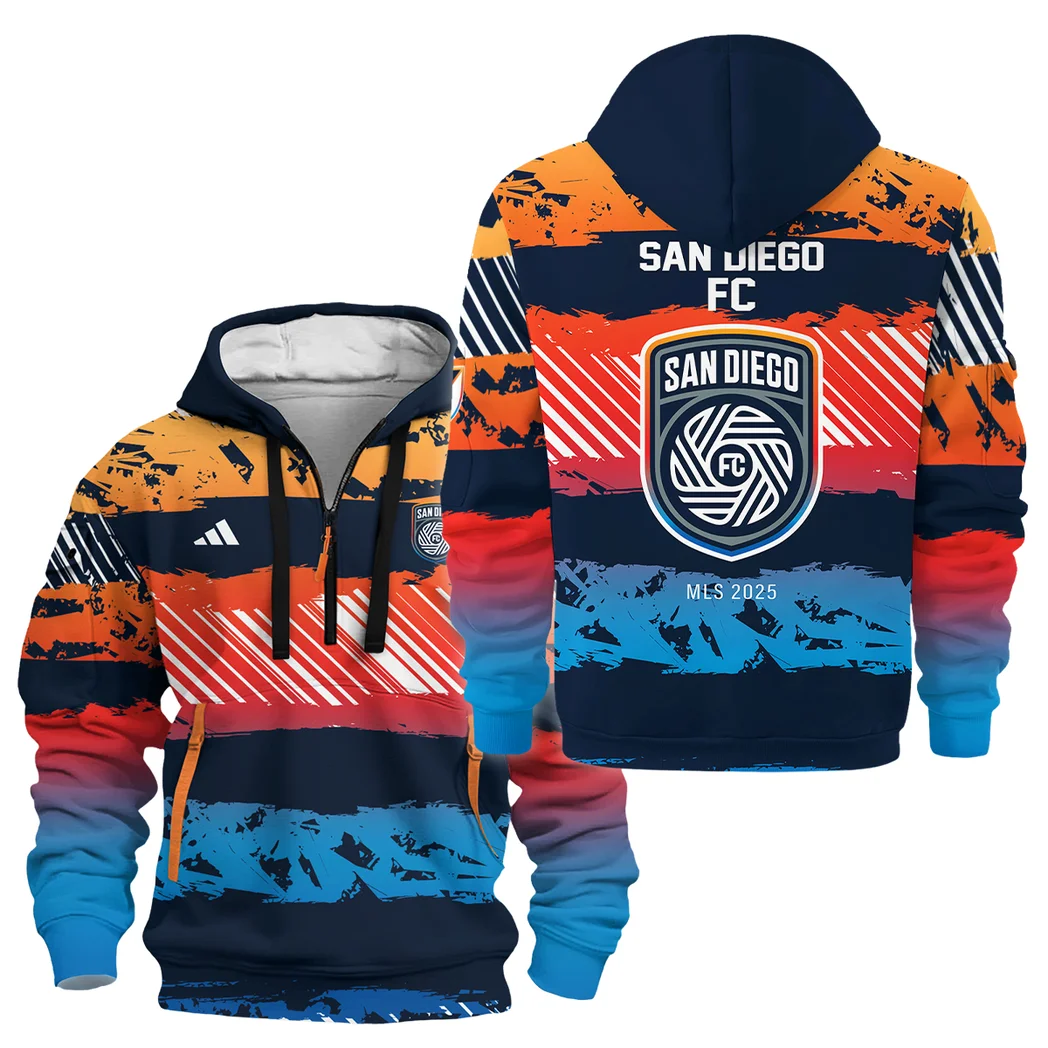 Sport Hoodie Half Zipper MLS 2025 For Fans Sport HVN1097SDFC062825HODZ