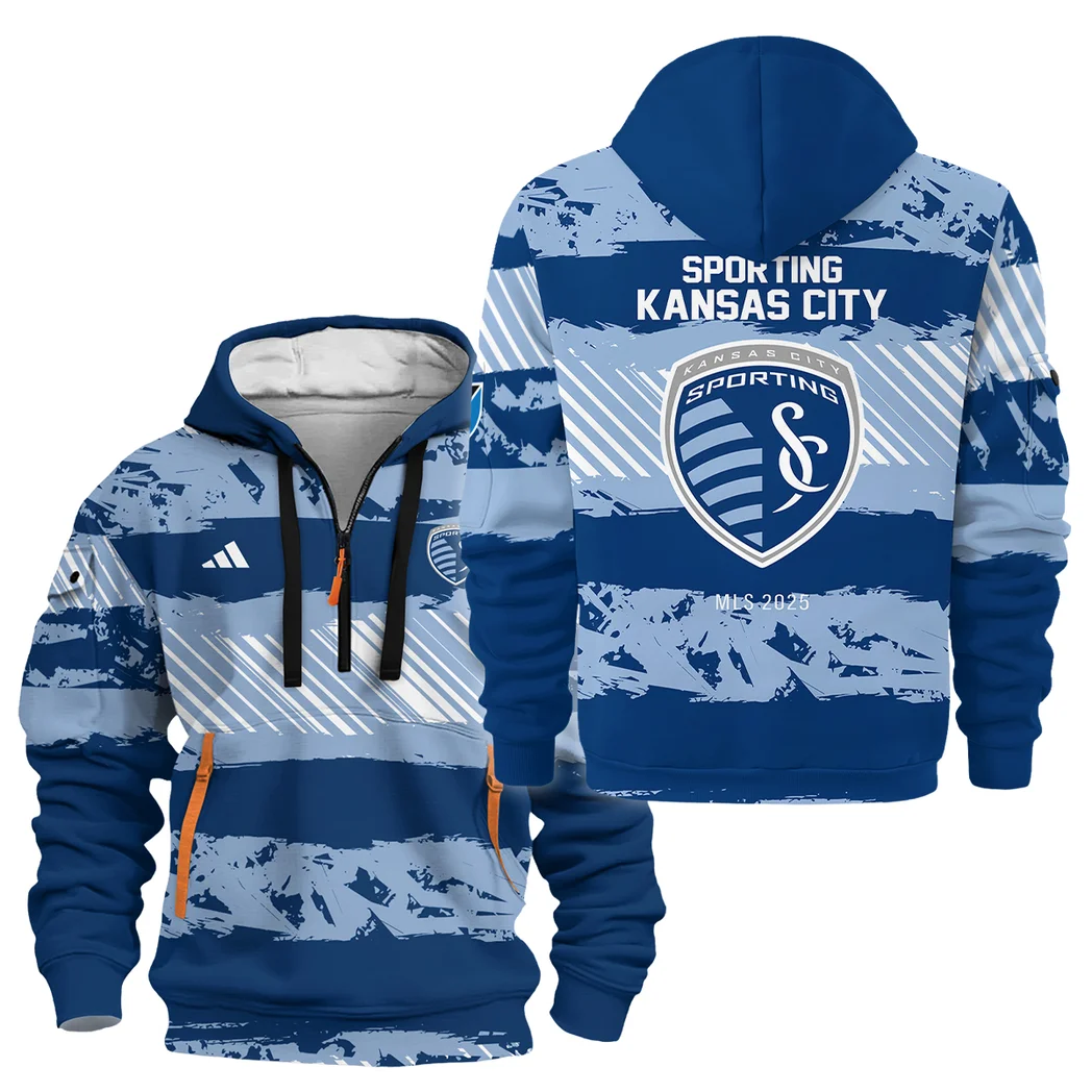 Sport Hoodie Half Zipper MLS 2025 For Fans Sport HVN1097SKC062825HODZ